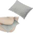 Soft Knee Pillow Leg Pillows 11" x 7.8" Small Hip Support Pillows Between Legs for Side Sleepers Sciatica Joints Pain Relief Machine Washable Post Surgery Cushion Gifts, Minky Dot Light Gray