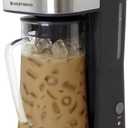 West Bend Iced Coffee Maker or Iced Tea Maker Includes an Infusion Tube to Customize the Flavor with Permanent Filter, Features Auto Shut-Off, 2.75-Quart, Black