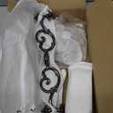 5-Candle Metal Candelabra 10.3 Inch Tall Candlestick Candle Holders for Home Decor Wedding Christmas Church Halloween Party,Bronze Tulip