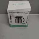 27oz Thermal Coffee Carafe for WFH & Personal Use, 12H Hot Insulated Pitcher with Drip-Free V-Spout and Easy Clean Wide Mouth, Silver