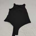Verdusa Women's Casual Turtle Neck Slim Fitted Sleeveless Halter Tank Top (Medium, Black)