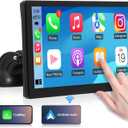 CarPlay Screen Portable Car Stereo - Wireless Android Auto Bluetooth Car Radio - 9 Inch IPS Display Steering Wheel Control Mirrorlink GPS Navigation