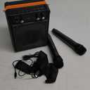 Karaoke Machine, Portable Bluetooth Speaker with 2 Wireless Microphones for Adults & Kids,Singing Machine for Parties and Gatherings, PA System Supports TWS/USB/TF/REC/AUX and TV Connected