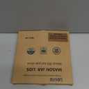 Silicone Mason Jar Lids, Regular and Wide Mouth Compatible, with Straw Hole and Stopper (white color 4pcs)