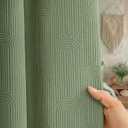 Awellife Sage Green Shower Curtains for Bathroom Cotton Fabric Touch Bohemian Mid Century Boho Minimalist Arch 72" L X 72" W