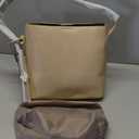 Bostanten Tote Bag, Shoulder Purse for Women, Medium Bucket Handbags, Hobo Crossbody Bags, Adjustable Strap (Apricot)