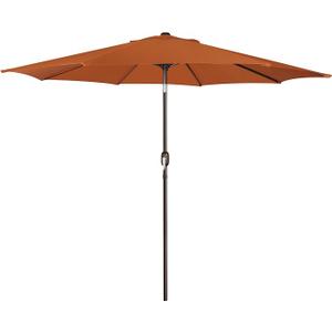 Blissun 9' Outdoor Patio Umbrella, Outdoor Table Umbrella, Yard Umbrella, Market Umbrella with 8 Sturdy Ribs, Push Button Tilt and Crank
