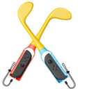 Nargos Golf Culb for Nintendo Switch 2 / Switch 1/ OLED Joy-Con Controller, Sports Game Accessories for Mario Golf-Super Rush - 2 Pack Yellow