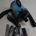 IVY&LANE Dog Hair Dryer for Pet Grooming, High Velocity Dog Dryer Force Blower with 4 Nozzles, Adjustable Speed and Temperature Control Dogs Blow Dryer, Noise Reduction, Blue