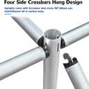 Hecis Pipe and Drape Backdrop Stand,8ft x 10ft Backdrop Stand, Adjustable Metal Heavy Duty Wedding Background for Parties Birthday Party Baby Shower Wedding Decorations