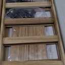 Wooden Foldable Jewelry Display Stand with Removable 32 Hooks, Earring Cards necklace bracelet Keychain Showcase Cascading Merchandise Organizer For Selling For vendor events (Vintage)