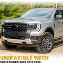 Front License Plate Frame Compatible with Ford Ranger 2024 2025 2026(Exclude Raptor), Bumper License Frame Holder Mounting Bracket, Replace # N1WZ17A385N FO1068206