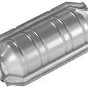 ASOPARTS 2.5" Universal Catalytic Converter, 2.5" Inlet/Outle Cat Converter with Heat Shield and O2 Port