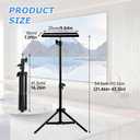 Projector Stand Tripod, 21'' to 44'' Height Adjustable Portable Laptop Tripod Stand, Multifunctional DJ Rack Stand Holder for Outdoor Office Home Stage Studio Holder(COLOR:Black)