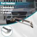 GXARTS Front Chrome Lower Bumper Valance Trim 1668858025 Compatible with Mercedes-Benz ML350 ML250 2012 2013 2014 2015