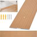 36" X 6" Aluminum Door Thresholds for Exterior Doors Threshold Strip | Anti-Slip Aluminum Threshold with Pre-Drilled Holes & Screws, Wood Grain Floor Transition Strip, 1pcs
