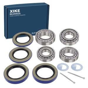XiKe 2 Set Fits 6,000-7,000 lb Axles Trailer Wheel Hub Kit, Include 25580/25520  14125A/14276 Bearings, 21333TB, 22333TB /10-10, 10-36 Seal and Cotter Pin.