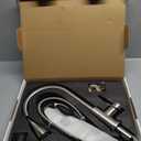 Kitchen Faucet with Pull-Down Spray Single Handle high arc Commercial Stainless Steel Brushed Nickel Kitchen Sink Faucet with Deck Suitable for bar Laundry RV Farmhouse (Brushed Nickel)