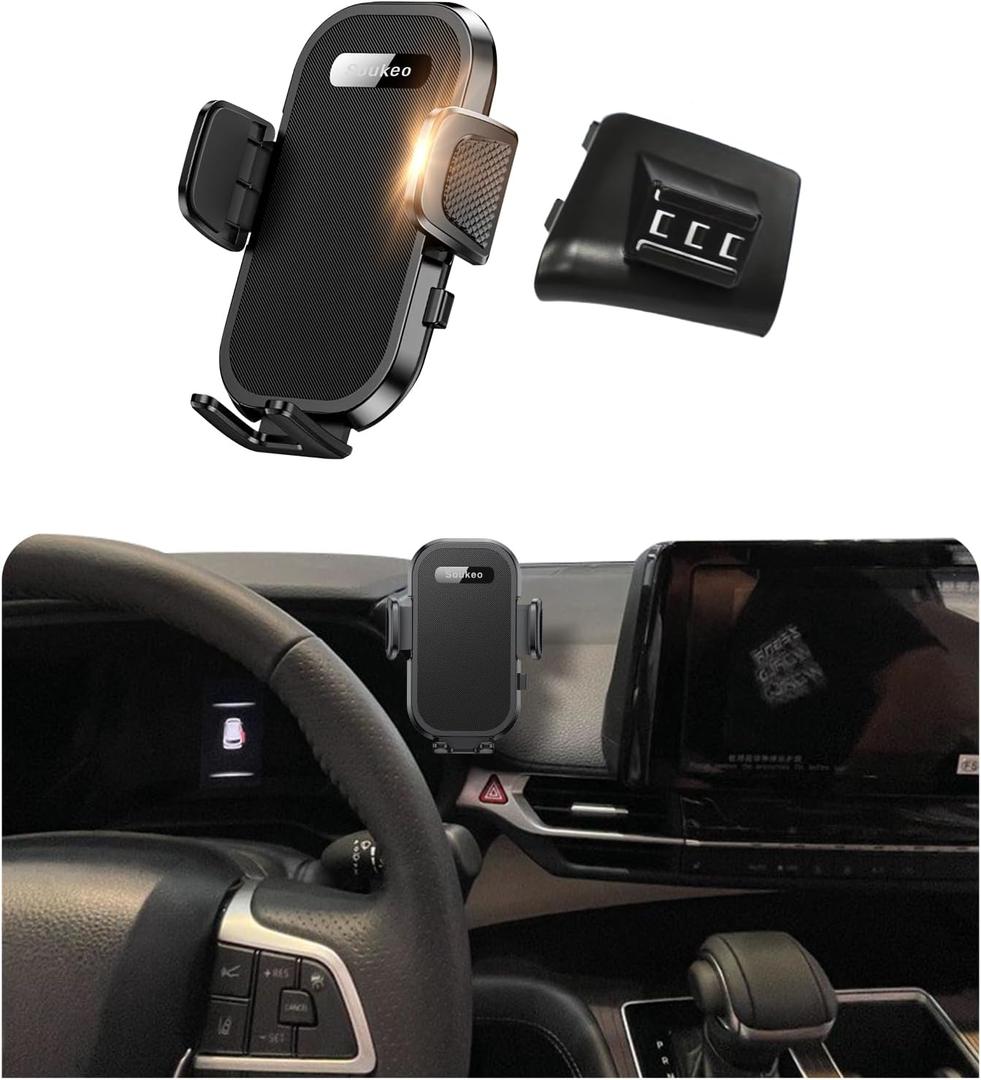 Upgraded Car Phone Holder Fits for Toyota Sienna 2021 2022 2023 2024 2025 Auto Accessories,Cradles Adjustable Cell Phone Mount for 4-7 in Phones