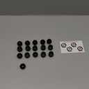 M10x1.25 Open End Lug Nuts Fit for ATVs Can-Am Commander Maverick Outlander Renegade, 10x1.25 Lugnuts 17mm Hex for Honda TRX Kawasaki KAF KVF, 16pcs ATV Lug Nuts with Cone Seat for Polaris Sportsman