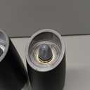 Gravity Electric Salt and Pepper Grinder set of 2, Automatic Salt And Pepper Grinder Set, Adjustable Roughness, Battery Powered, LED Light, 2 Pack, (Black)