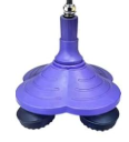 ispuoocti Cane Tips 3/4 Inch Extra Wide Heavy Duty Base Self Standing Cane Tip, 360°Pivoting Quad Base for All Terrains, Shock-Absorbing and Non-Slip (Lilac Purple)