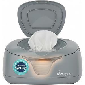 New Baby Wipe Warmer, Large Capacity Wipe Dispenser Compatible with 60-80pcs,10-Min Fast Heating,4 Temperature Modes,Innovative Spring Design,Silicone&Top Seals,Even Heating,3-Level Nightlight