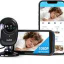 No WiFi Baby Monitor, 1080P High Definition Screen, Baby Monitor with Camera and Audio, Night Vision, 2-Way Talk, VOX, 5 Lullabies, 1200ft Long Range 2.8" LCD Display for Home Use