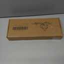 6 Pcs Vintage Gold Christmas Tree Decorations, 9" Large Christmas Flowers with Gem Glitter, Artificial Magnolia Poinsettia Flowers for Tree Wreath Garland Swag Vase Pot, Xmas Ornaments Decor Set (Glod)