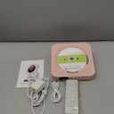 CD Player Portable Bluetooth 5.1 Desktop CD Player with HiFi Sound Speakers,Remote Control,Dust Cover,LED Display,Boombox FM Radio,USB/AUX for Home,Kids (Pink)