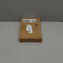 Sratte 24 Pack 1.5 Inch Christmas Bells Ornament Xmas Believe Jingle Decoration Silver Santa Sleigh Bell Christmas Printed Bell with Red Ribbon for Xmas Tree Home Decoration(Trumpet)