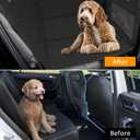 ROCCS Dog Seat Cover for Back Seat with Hard Botton Holds 450lbs,Universal Car Truck Back Seat Extender for Dogs Travle Hammock Bed Waterproof