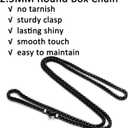 Stainless Steel Necklace Compatible with Fitbit Versa 4/Versa 3/Sense 2/Sense Necklace Clip Chain Pendent Adapter