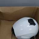 Motorcycle Open Face Helmet Adult 3/4 Half Helmets for Motor-Bike Scooter Biker Men Women DOT Approved (Medium, White)