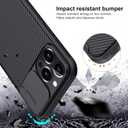 Nillkin Compatible for iPhone 13 Pro Max Case, CamShield Pro Series for iPhone 13 Pro Max 5G 2021-6.7" Black Case with Slide Camera Protection Cover, Slim Privacy Protective Case