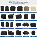 SunPatio BBQ Grill Cover 52 Inch, Outdoor Durable Waterproof Gas Barbecue Cover, Compatible for Weber Spirit 200 and 300 Series, Charbroil and Kenmore Grills, Compared to Weber 7106, 52" x 26" x 43"H