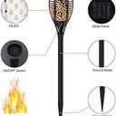 Solar Torch Lights with Flickering Flame, Fire Effect Garden Light, Auto On/Off Dust to Dawn, Outdoor Waterproof Landscape Decoration, Powered Security Light for Patio, 8 Pack