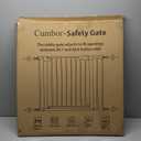 Cumbor 29.7-40.6" Baby Gate for Stairs, Mom's Choice Awards Winner-Dog Gates for Doorways, Pressure Mounted Self Closing Pet Gates for Dogs Indoor, Durable Safety Child Gate, New Mom Gifts, Brown (29.7-40.6"W x 30.5"H, Brown)