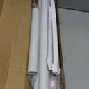 ALLZONE Tension Shower Curtain Rods No Drilling, 29 to 85 Inches, Spring Loaded Curtain Rods for Windows, Adjustable Shower Rod for Bathroom, Heavy Duty Tension Rod Fits Various Wall Types, White