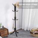 Simple vertical floor -to -ceiling cloak rack, household door at the door of the house, multi -function storage rack in the living room office