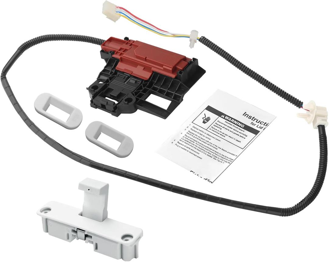 2026 Upgraded W10404050 W10238287 Washing Machine Lid Lock Latch Assembly W10240513 Washing Machine Lid Strike Compatible for Whirlpool Kenmore Maytag Washer by puxyblue