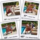 SPORT BEATS® Height Adjustable Giant Wooden 4 in a Row Game - 2.75-3.75 FT, 24 inches x 32 inches x 0.1 inches