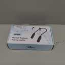 WallarGe Neckband Hearing Amplifier for Conversation or TV Watching, Bluetooth 5.3 with Microphone, 35 Hours of Listening Time, Digital Hearing Amplifier for Seniors Adults with Volume Control (Black01)