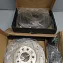 Brake Pads And Rotors Kit Compatible With 2012-2015 Chevrolet Captiva Sport, 07-09 Equinox, Front Automotive Replacement Brake Kits 55148 D1264-8381 Drilled And Slotted Rotors 296mm (11.7in)