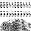 400 Pack Metal Badge Clips with Clear PVC Straps Double Hole ID Badge Clips for Name Tag ID Cards and Badge Holders, Office Supplies