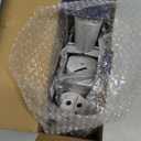 DG-Direct Christmas Tree Topper Lighted with 6 Projected Patterns, Led Rotating Magic Snowflake, 3D Hollow Glitter Lighted Silver Snow Tree Topper for Christmas Tree Decorations, Silver