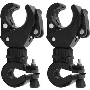 2 Pack Bike Flashlight Holder, Universal Flashlight Mount Holder 360 Rotation, Mount Bicycle Mounting Bracket Flashlight Holder Torch Clip for Cycling, Riding