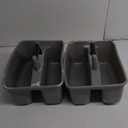 Mighty Tuff Rough and Rugged All-Purpose Cleaning Caddy, Grey/Black 2 Count (CD0170)