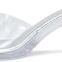 NBUUNBU Clear Heels for Women Silver Black Heels Little Platform Sexy High Heels Sandals Stiletto Kitten Open Toe Dress Shoes Comfortable Double Transparent Strap Heeled Sandals Mule (35, 1silver-2.75in)