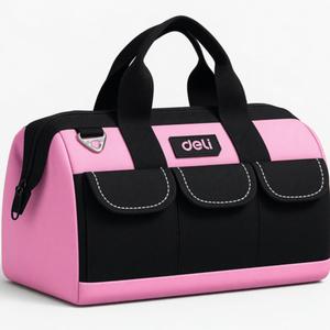 Tool Bag for Men with Waterproof Hard Bottom, Heavy Duty Tool Bag Wide Mouth Tote for Various Instrument, Electrician Carpenter Mechanic